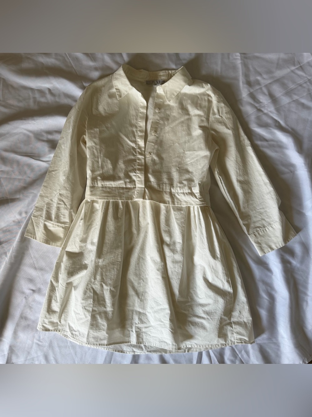English Factory Cream Button-Up Shirt